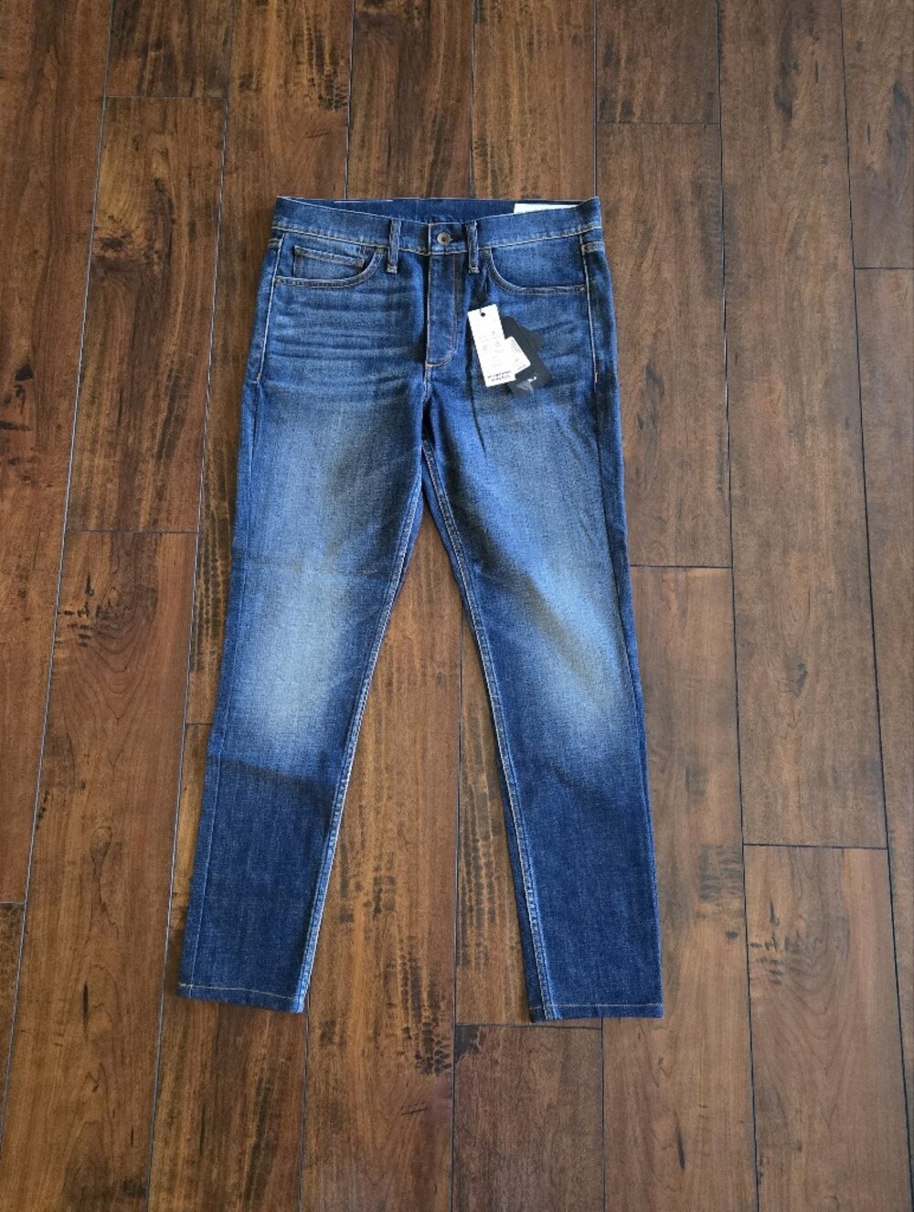 Rag & Bone Fit 2 Slim Fit Dark Wash Straight Jeans In Dusty Trail Size 32x32 - Picture 6 of 14